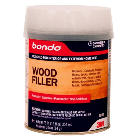 Do a second pass of <b>wood</b> <b>filler</b> or spackling where needed. . Wood filler home depot